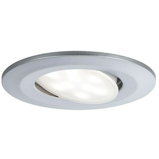 Paulmann LED-Einbauleuchte Calla  (Neutralweiß, 10 Stk., IP65, Durchmesser: 9 cm, Silber)