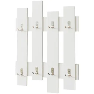 [en.casa] Wandgarderobe Raseborg 60 x 80 cm Weiß