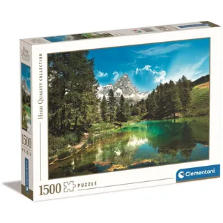 Clementoni 31680 Der blaue See – Puzzle 1500 Teile ab 9 Jahren, buntes Erwachsenenpuzzle mit kräftigen Farben, Geschicklichkeitsspiel für die ganze Familie, schöne Geschenkidee
