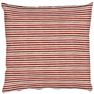 MuchoWow Dekokissen Maritim - Chic - Streifen - Rot, Zierkissen, Deko Kissen mit Füllung, Sofakissen, 60x60 cm Quadratisch | 60 cm x 15 cm x 60 cm