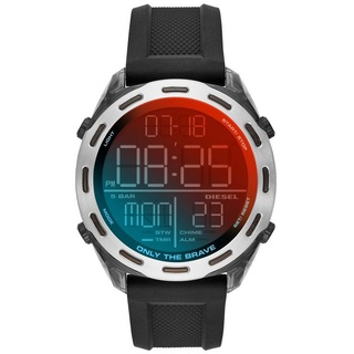 Diesel Digitaluhr, Diesel Herren Uhr Digital 46 mm Gehäusegröße, Nylonuhr DZ1893