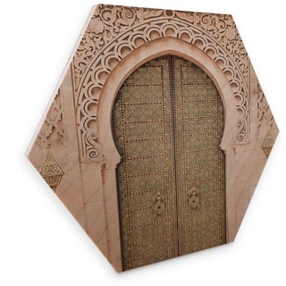 Wall-Art Holzbild Marokkanische Tür Holzbild, (1 St.) B/H/T: 35 cm x 0,9 30 braun Bilder Wohnaccessoires