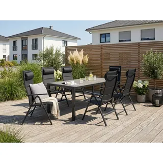 Konifera Melbourne Set 7-tlg. Grau/Schwarz