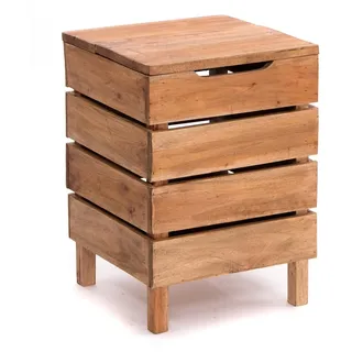 DESIGN DELIGHTS Wäschekorb, Natur, Holz, 35x50x35 cm, Ordnen | Aufbewahren, Wäschekörbe | Tonnen