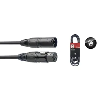 Stagg SDX5 DMX-Kabel (5m, XLR-Buchse-auf-XLR-Stecker, 3polig)