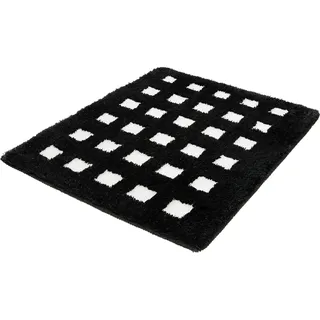 KLEINE WOLKE Badteppich Boxes Schwarz 55 x 65 cm