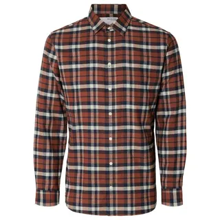 SELECTED HOMME Langarmhemd rot XL