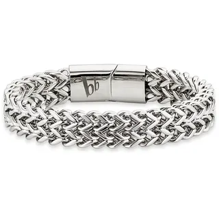 Bruno Banani Armband Ankerkette Edelstahl silberfarben 19