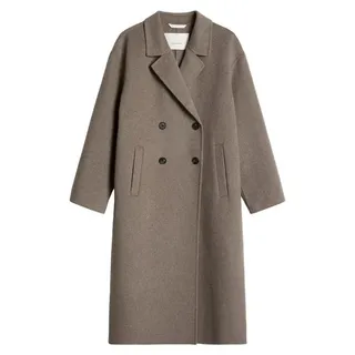 Marc O'Polo Woven Outdoor Coats 2204 Stone Taupe Melange Schwarz 40