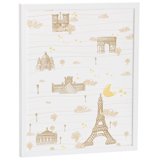 Eiffel Baby Frankreich Wandbild 40 x 50 cm, beige