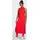 Essentials 3-Streifen Racerback ärmelloses Langes Kleid Ruby Black XS