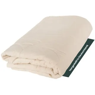 Ritter Decken Naturhaarbettdecke Alpaka Bettdecke warm 135x200 & 155x220 cm, Duo-Steppbett Winter, Füllung: 100% Alpaka, Bezug: 100% Baumwolle, warm, atmungsaktiv, temperaturausgleichend, kbA Bezug, Made in Germany 155 cm x 220 cm