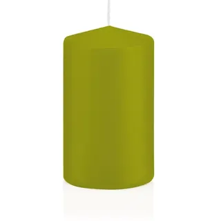 Wiedemann Kerzen Stumpenkerzen Grün 150 x Ø 60 mm, 16 Stück, rußarm, tropffrei, hochwertiger Docht