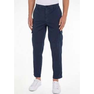 Tommy Hilfiger Cargohose CHELSEA CARGO GABARDINE GMD mit aufgesetzten Taschen blau 33