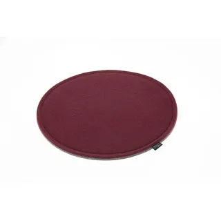 voigtdesign Filz-Sitzauflage - Stuhlauflage - Sitzkissen - Stuhlkissen - Auflage - rund - bi-Color - 2-lagig (D 40 cm, 145 Bordeaux)