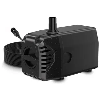 Biling Wasserpumpe 25W 1200 l/h für 25W–35W Solar Teichpumpe mit Filter und Trockenlaufschutz, Solar Springbrunnen für Außen, verwendet mit Solarmodulen für Kleine Teiche, Garten Wasserspiele