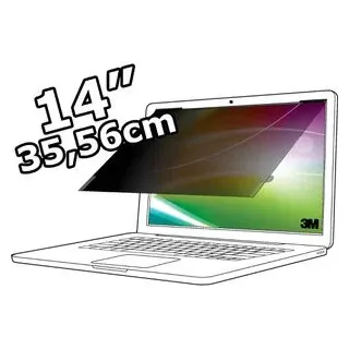 3M BP140W1B Blickschutzfilter Bright Screen 14 Zoll (35,56cm) 16:10 7100288084