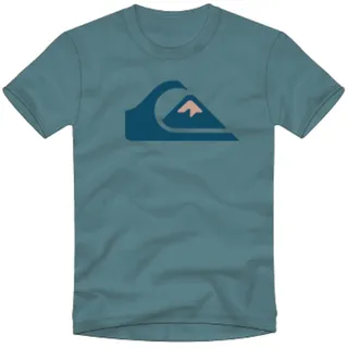 Quiksilver Comp Logo SS T-Shirt - blau