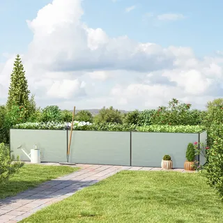 GFP Kingsize 444 x 77 x 77 cm Hochbeet, Aluminium eloxiert - (GFPV00419)