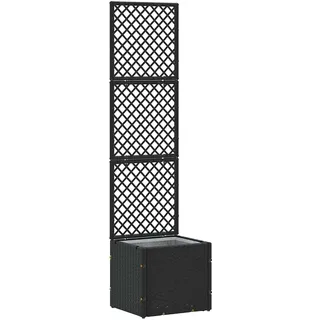 vidaXL Pflanzkübel 35 x 30 x 135 cm Schwarz