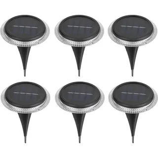 Näve Leuchten LED Solarleuchte KANE mit LED Platine LED Solarleuchte KANE mit LED Platine Solarleuchte - 6er-Set Solar-/Bodenerdspieß "KANE" Ø: ... - Schwarz