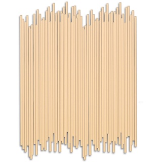 HOSSIAN Reed Diffuser Sticks – Reed Diffusors-Reed Sticks – Diffuser Glass Bottles-Diffuser Refills- Natural Rattan Wood Replacement for Aroma Fragrance 50PCS(7.5"*3.5mm Primary Color)