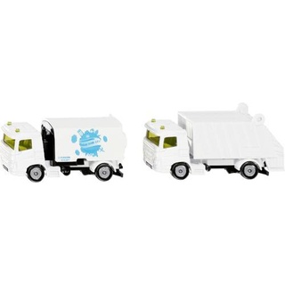 SIKU Spielwaren LKW Modell Kehrmaschine und Müllwagen Fertigmodell LKW Modell