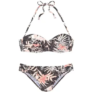 Buffalo Bügel-Bandeau-Bikini Damen Braun/Apricot 32 Cup A