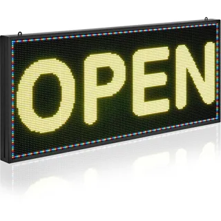 Vevor programmierbare LED Zeichen P6 Vollfarbe flexibles digitales Scrolling Panel 990 x 412 mm