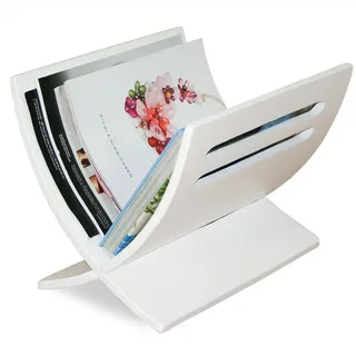 Homestyle4u Zeitungsständer Magazinhalter Holz 30x29x36 cm, Ordnen & Aufbewahren, Zeitungsständer