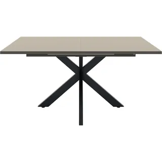 Set One by Musterring Reno 160 x 77 x 90 cm Glas Beige/Schwarz