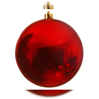 Christmas Decorations Christbaumkugel, weihnachtsrot, 25 cm