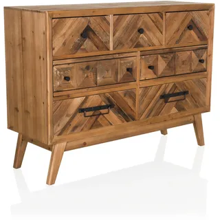 hjh living Sideboard 97 x 34 x 72 cm Dunkelbraun