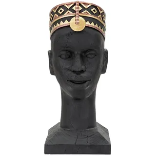 Skulptur, Schwarz, Gold, Kunststoff, 25x56x25 cm, Dekoration, Skulpturen & Dekoobjekte, Skulpturen