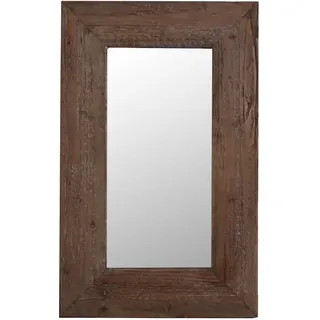 Wandspiegel LONG ISLAND braun verwaschen 50x79cm Holzspiegel Beach House maritim