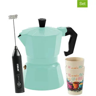 Stoneline 4tlg. Kaffee-Set in Mint | Gr.: onesize