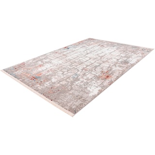 Teppich HOME AFFAIRE "Anton" Teppiche Gr. B/L: 120 cm x 180 cm, 12 mm, 1 St., rosa (grau, lachs) Esszimmerteppiche