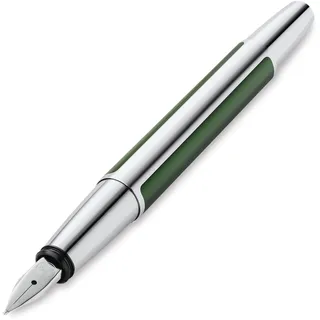 Pelikan Füllhalter Pura P40, Waldgrün, Feder EF (extra-fein), hochwertiger Patronenfüller im Geschenk-Etui, 822831