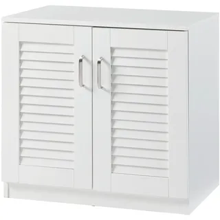 [en.casa] Løten 63 x 62 x 36 cm mit 2 Türen weiß