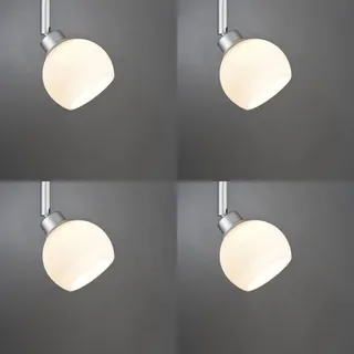 4 x Paulmann Lampenschirm Öffnung ca. 3,3 cm Wolbi Satin Rund Glas Ersatzglas, Schirm, Ersatzschirm