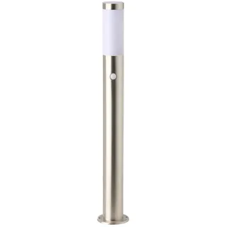 Brilliant Außenleuchte Edelstahl mit Bewegungsmelder IP44 silber