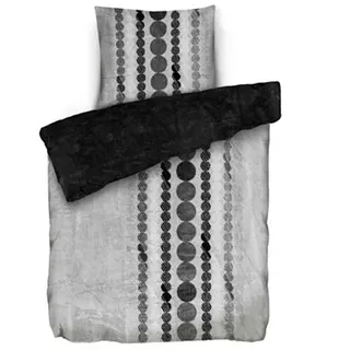 BADIZIO Classic Wendebettwäsche Punkte Mikrofaser Plüsch Doppelbett, 4tlg.