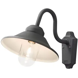 Konstsmide Außenwandleuchte Aluminium 30,0 cm inkl. E27 LED schwarz