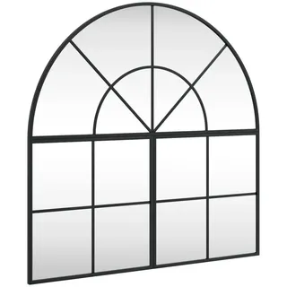 vidaXL Wandspiegel 80 x 80 cm Schwarz