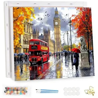 LuxusKollektion Malen nach Zahlen Malen nach Zahlen London 40x30cm (1-St) bunt