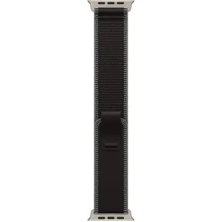 Apple Watch Ultra Trail Loop 49 mm Schwarz/Kohlegrau Titan Natur M/L