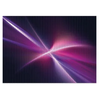 Wallario Schaum-Badematte Abstrakte Formen und Linien schwarz lila pink weiß, Höhe 5.5 mm, rutschhemmend, geeignet für Fußbodenheizungen, Polymer-Schaum, rechteckig schwarz rechteckig | 50 cm x 70 cm x 5.5 mm