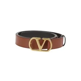 VALENTINO Gürtel - Belt H. 30 Calfskin Belt - Gr. 85 - in Braun - für Damen