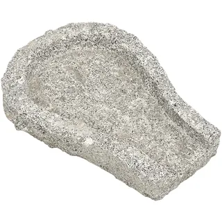 Dehner Bachlaufschale, konisch, ca. 50 x 36 x 9 cm, Granit, grau