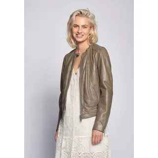 Lederjacke MAZE "Grenada", Damen, Gr. L, braun (mud), Obermaterial: 100% Lammleder. Futter: 100% Polyester, Jacken